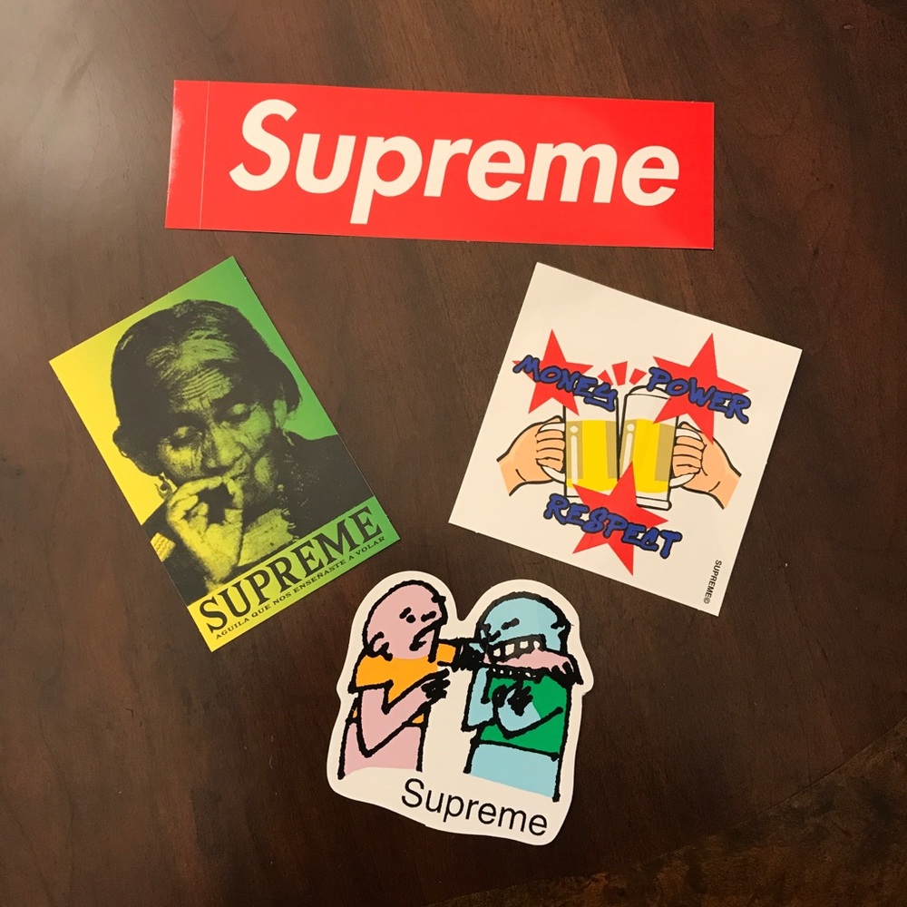 COPY - 4 Supreme Stickers